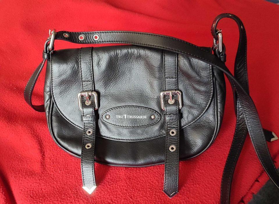 Geantă din piele TRUSSARDI