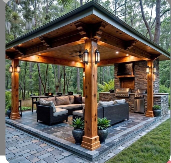 Беседки, тапчан, барбекю зоны!