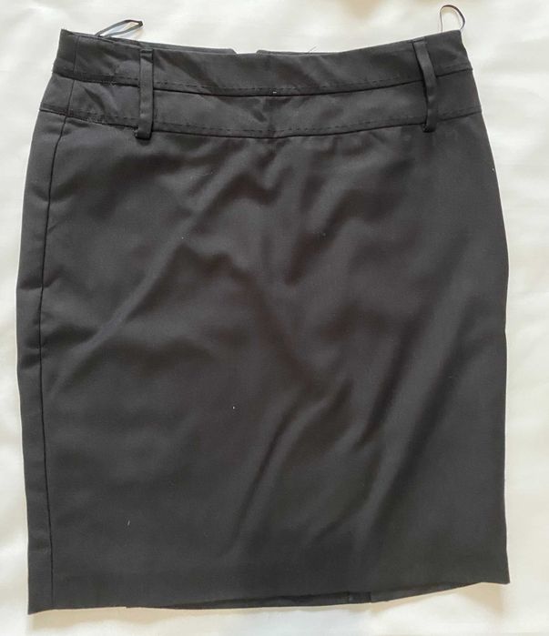 Costum dama, Mango, 36, negru, fusta/ sacou