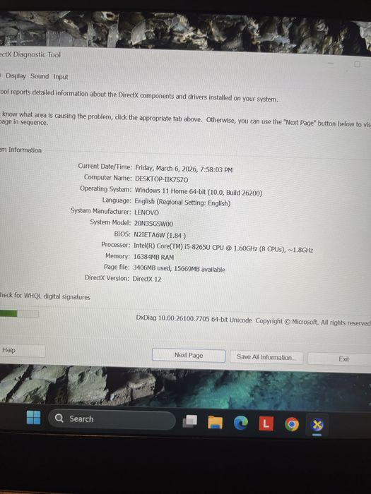 Lenovo Thinkpad t490 i5(gen8) 16gb ddr 4 , ssd.512 , touchscreen