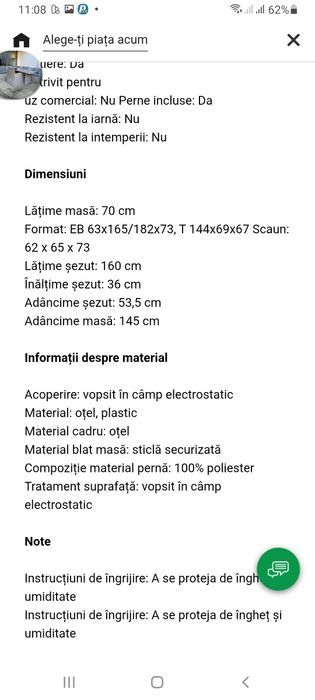 Set mobilier terasa poliratan coltar masa fotoliu 8 locuri