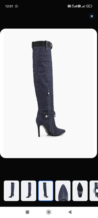 Сапоги-ботфорты новые