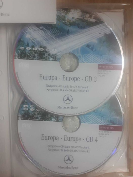 Оригинален сет навигация 4 DVD диска за Мерцедес cls,slk, e classe