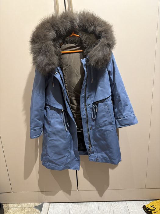 Парка с натуральным мехом