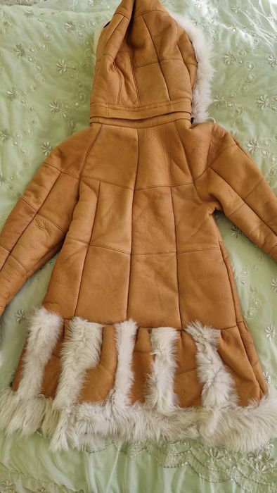 Кожено палто, агнешка кожа