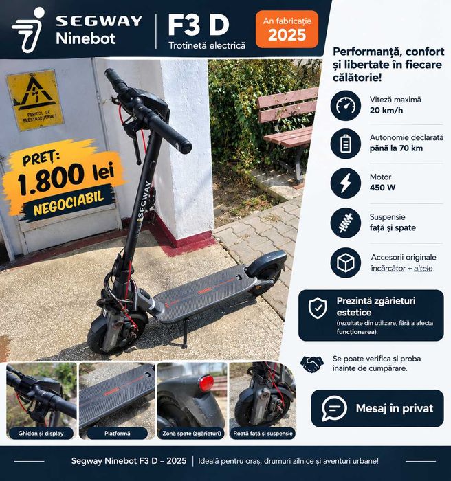 Trotinetă segway f3 D