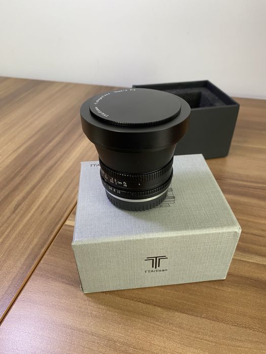Obiectiv foto ultra-wide TTArtisan 7.5 mm f2, Desigilat, nu este folosit