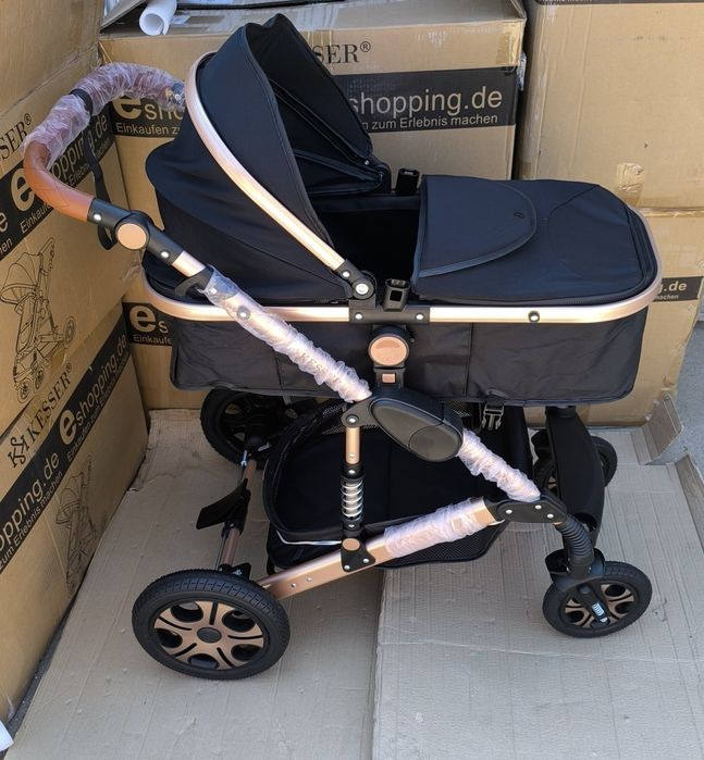 Комбинирана количка 3 в 1 вкл. кош за новородено/кола, зимен/летен кош