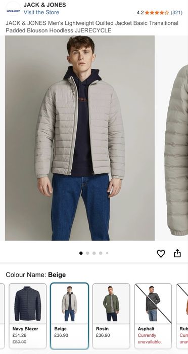 Geaca Jack&Jones Puffer Collar NOOS