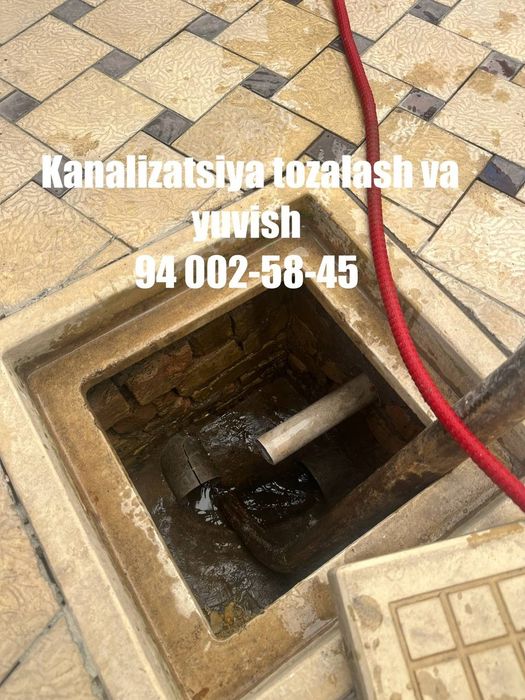 Kanalizatsiya tozalash xizmati 24/7 канализация