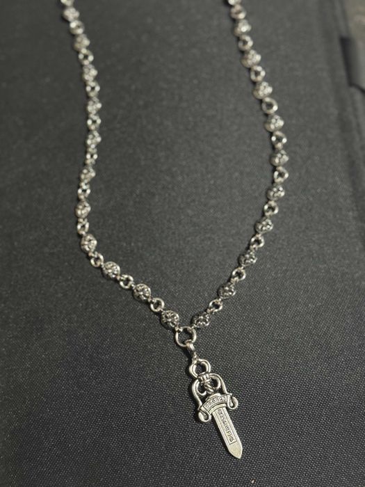 Chrome Hearts Dagger Pendant Chain 60cm