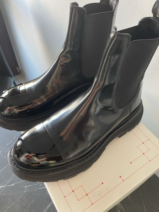 Bocanci de piele Alexander Mcqueen