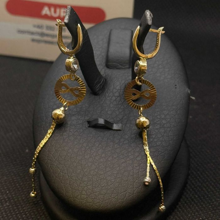 Cercei aur 14K 3.64g (AG15 Gara 1 B33821.1) Garantie 2 ani!