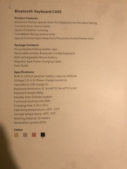 iPad Pro 12,9 Bluetooth Keyboard