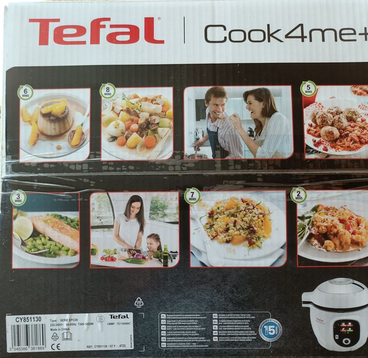 Multicooker inteligent cu gatire sub presiune Tefal Cook4me