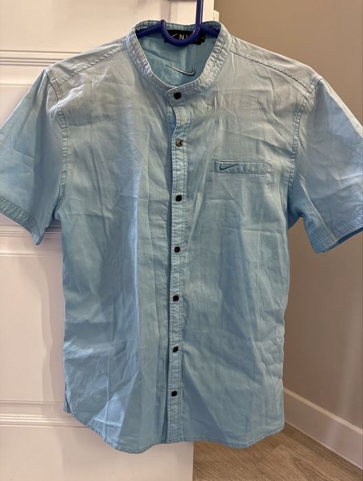 Рубашки мужские синие