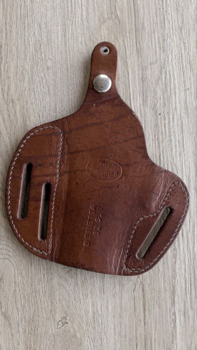 Toc pistol de piele naturala