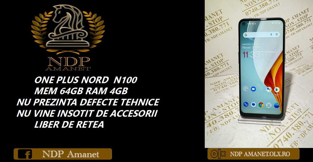 NDP Amanet Calea Mosilor 298 ONE PLUS NORD N100 ( 6645 )