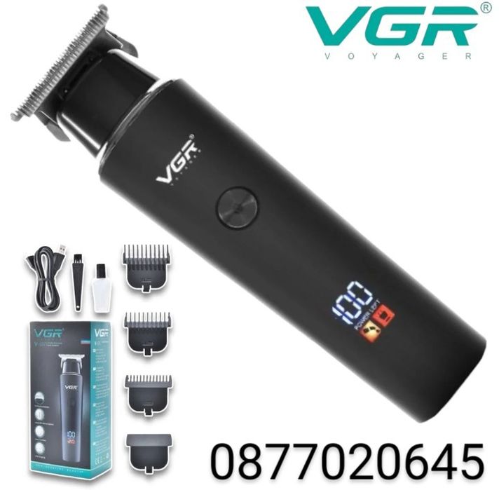 VGR V-937 Професионален жичен и безжичен тример за коса (черен)