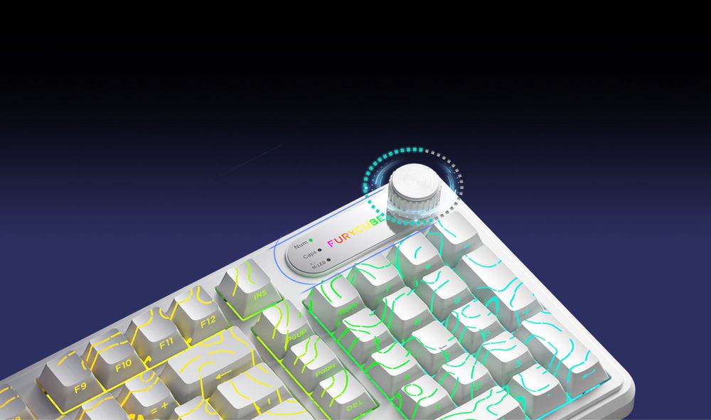 Мембранная водонепроницаемая клавиатура FURYCUBE IP98   Проводная