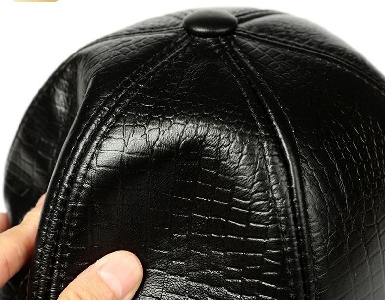 Мужская кепка из 100% натуральной кожи , утепленный
Размер 56-58 см, 5