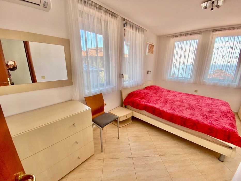 Обзаведен двустаен апартамент с гледка море в комплекс „ Етъра 2 “