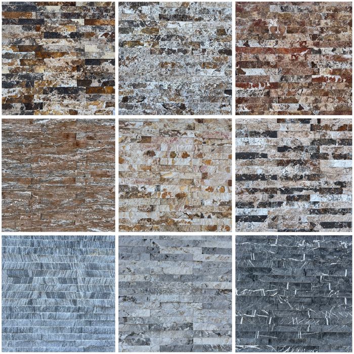 Piatra naturala decorativa fasonata placat travertin ardezie marmura