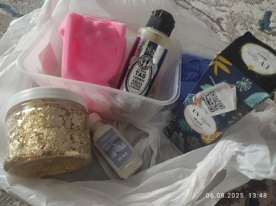 Фигурка для гипс и средства для обработки