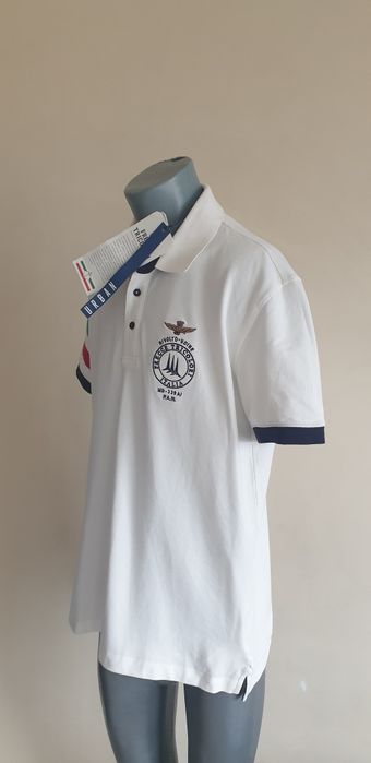 Aeronautica Militare Pique Cotton XL - 2XL НОВО ОРИГИНАЛ Мъжка Тениска
