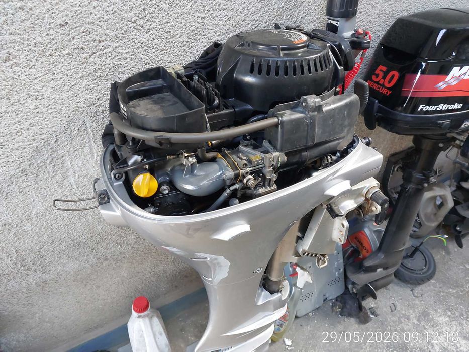 Yamaha 9.9HP 4тактов извънбордов двигател!