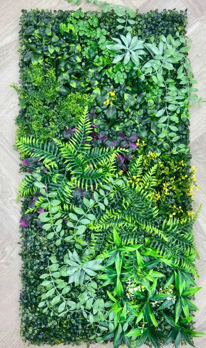 Зелена стенна декорация, Изкуствена трева, 50x100 см