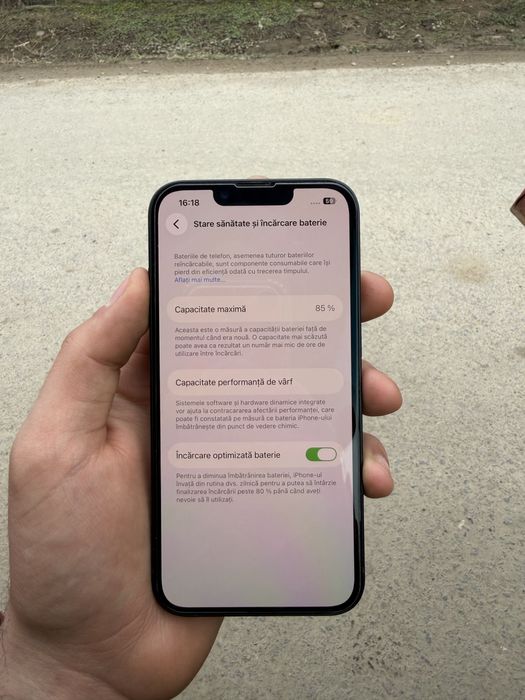 Vand IPhone 13 black 85% bateria originala