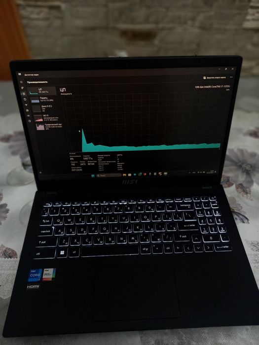 MSI core i7 16/512 15"