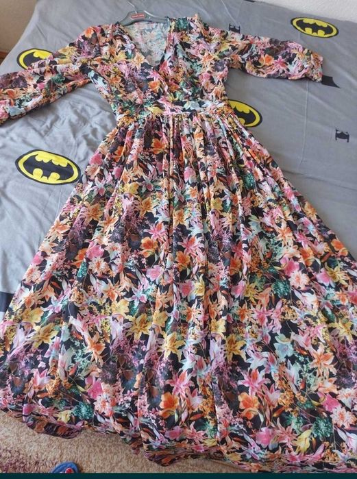 Rochie deosebita, vaporoasa, înflorata, lunga/evenimente mas.XS/ S mic