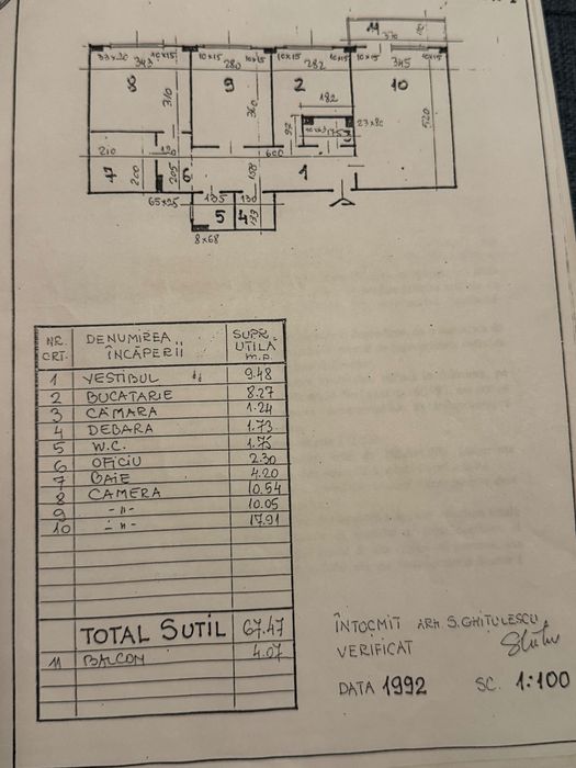 Apartament mobilat 3 camere zona Turda / Ion Mihalache