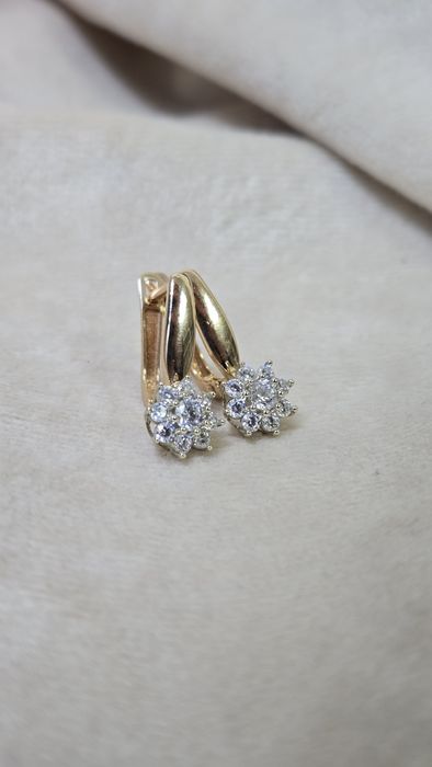 Серьги из красного золота