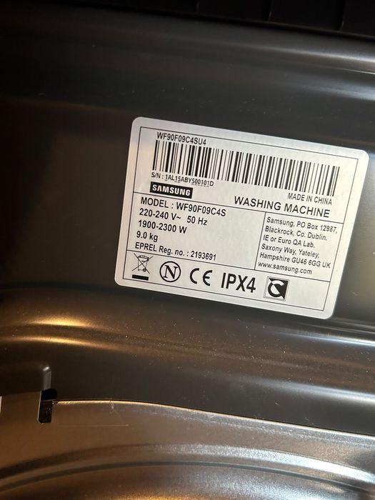 Masina de spalat rufe Samsung Bespoke AI, 9 kg, nefolosita