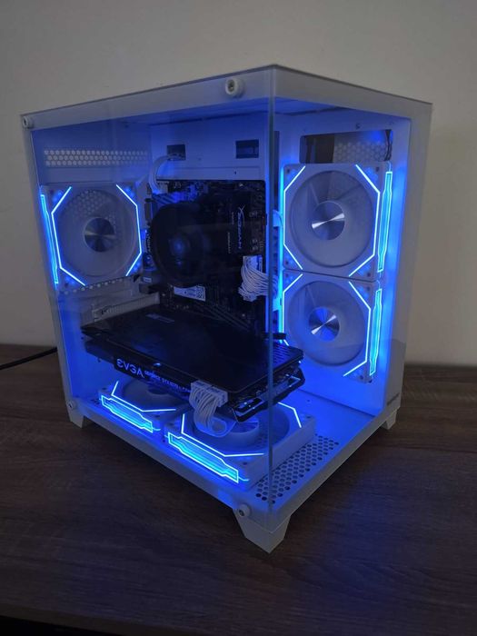 Геймърски компютър Ryzen 5 5500 / GTX 1070 Ti / 8GB RAM / SSD + HDD (Нови части!)