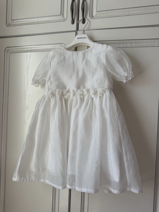 Нарядное белое платья Next 5-6 лет
