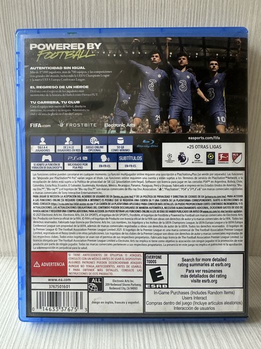 Диск FIFA 22 для PS4