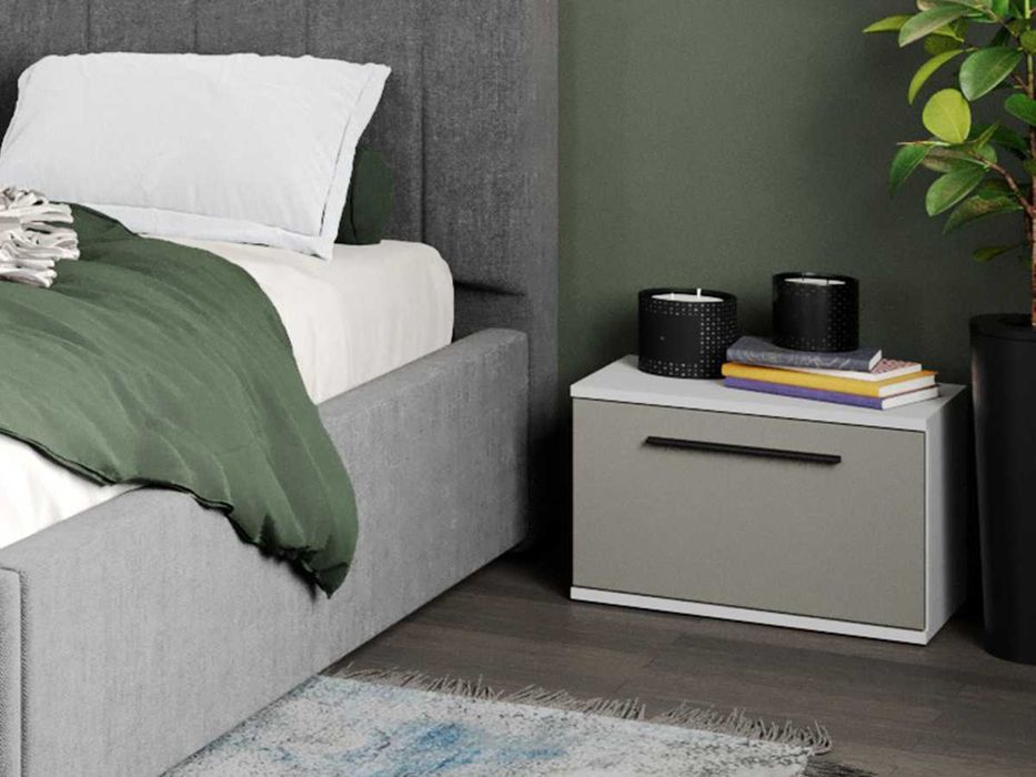 Set Mobila Dormitor Casmir / Alb Soares C30 - Transport Gratuit