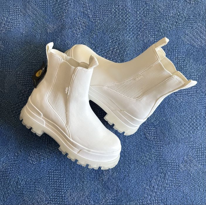 BUFFALO Aspha Chelsea Mid ОРИГИНАЛНИ дамски боти/челси - 40/25,5см