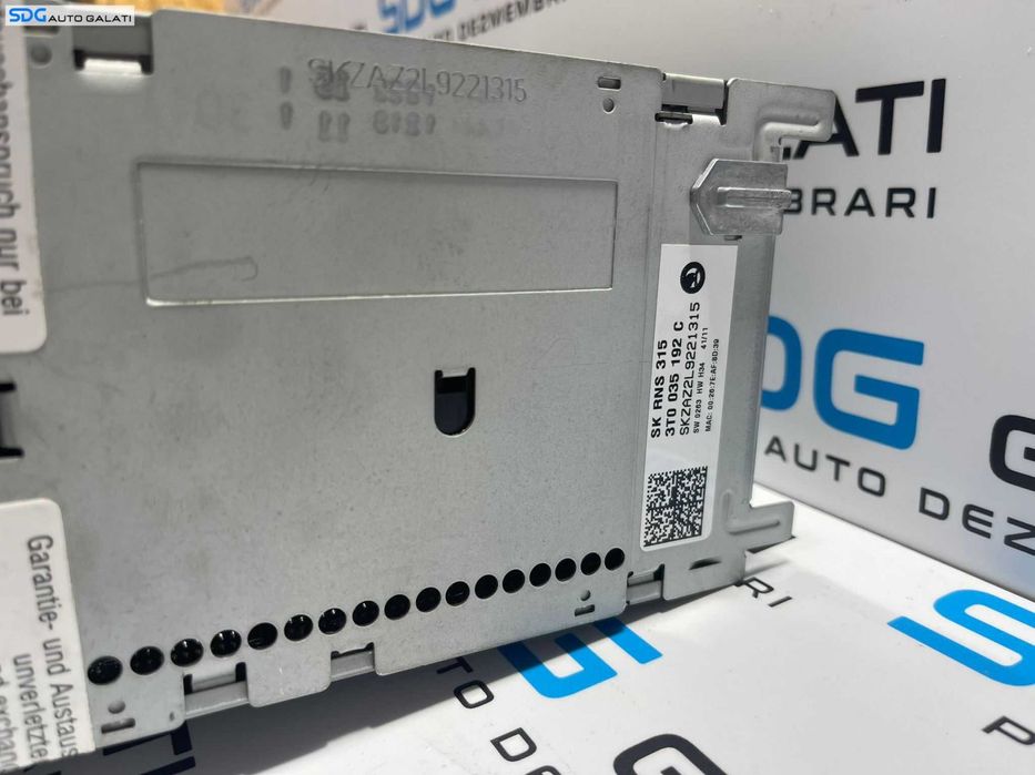 Navigatie Amundsen+ RNS315 Radio CD Player Skoda Superb 2 2008 - 2015 Cod 3T0035192C