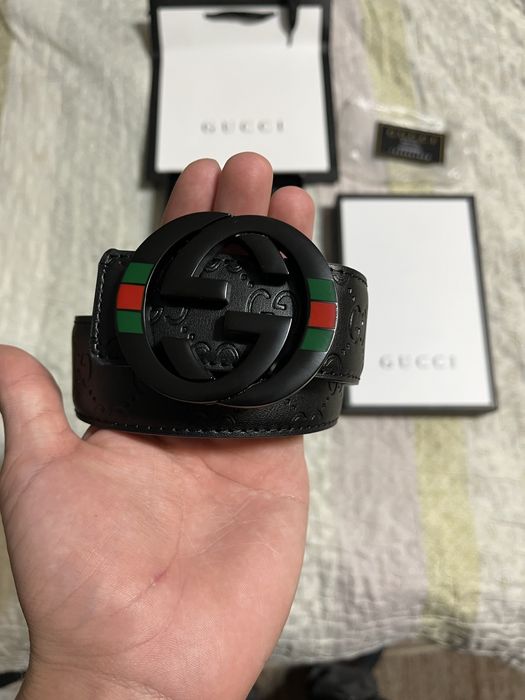 curea si portofel gucci barbati (110cm)