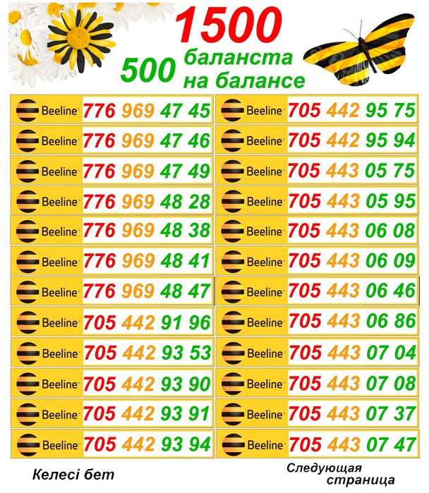 Хорошие номера.. Сим карты Билайн