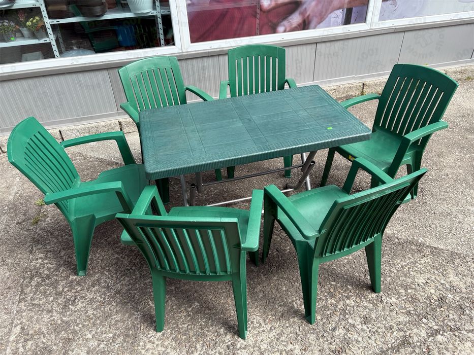 Градински комплект маса сгъваема