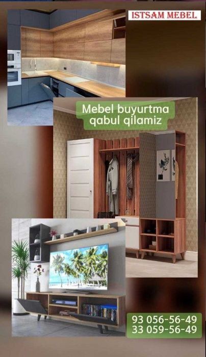 "iSTSAM MEBEL" zamonaviy va sifatli mebellar yasaymiz.