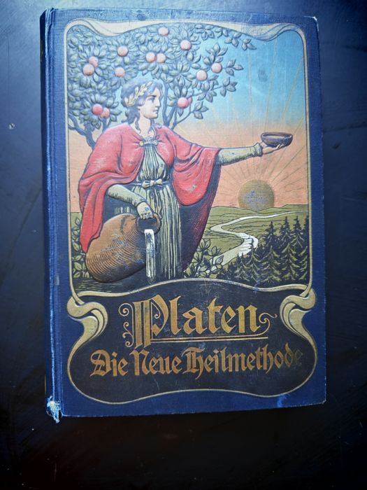 Carte veche medicină germană Platen (c. 1900) - Model anatomic complet
