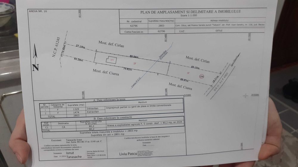 casă  teren  2800 mp Poiana Sărată