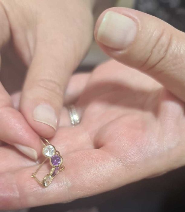 Cercei fini, din aur galben 14K